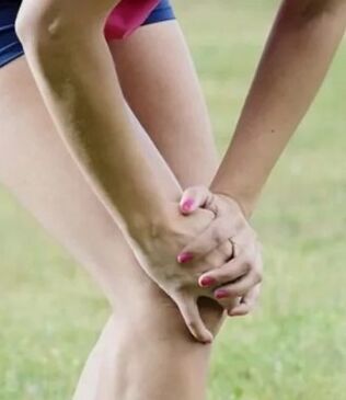 Knee pain in osteochondrosis